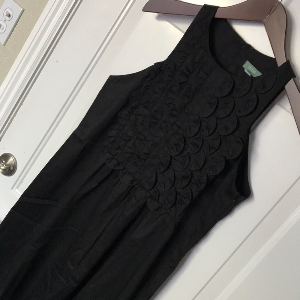 HOSS Intropia Scallop Ruffle Little Black Dress 42